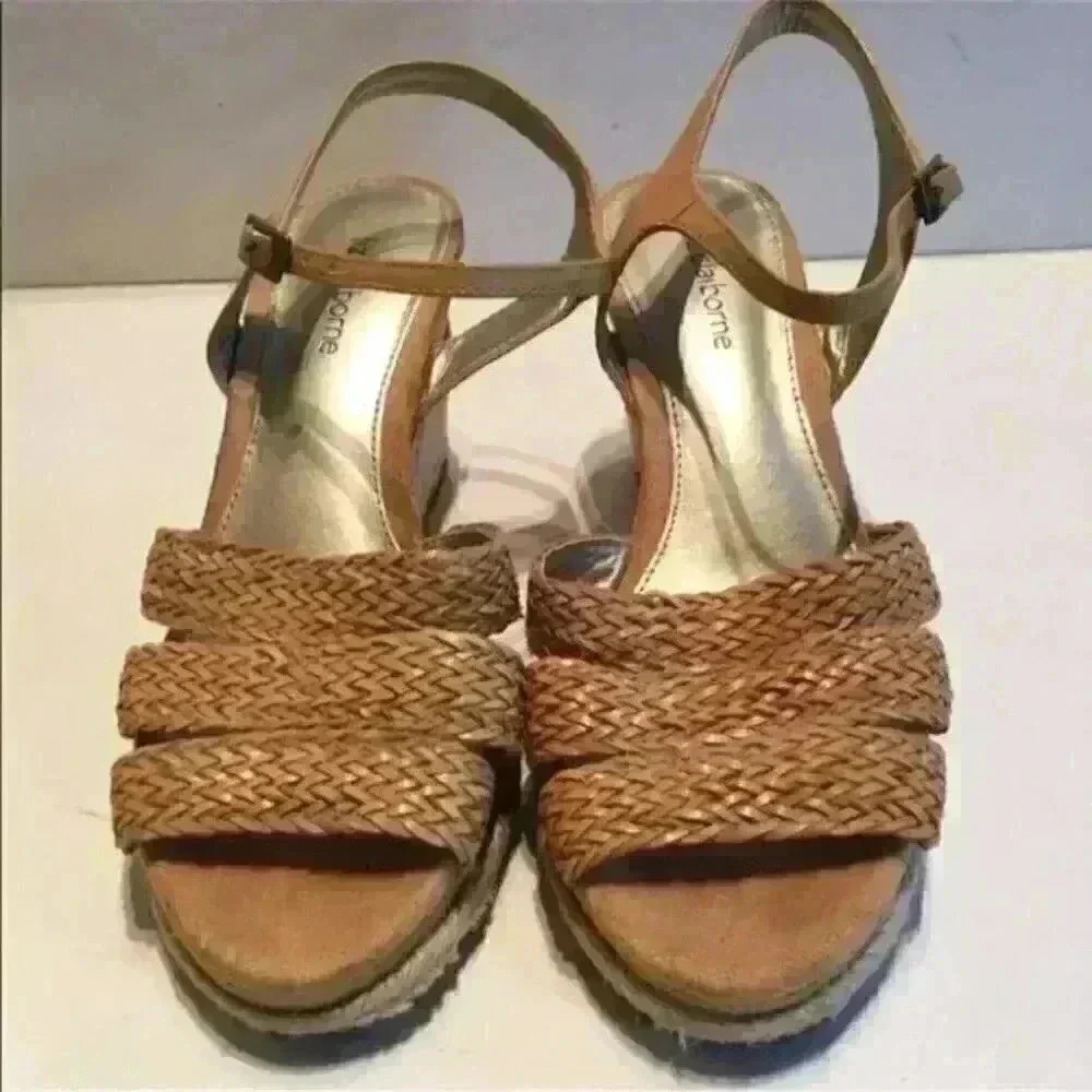 liz claiborne Heels Woven jute Wedges espadrilles